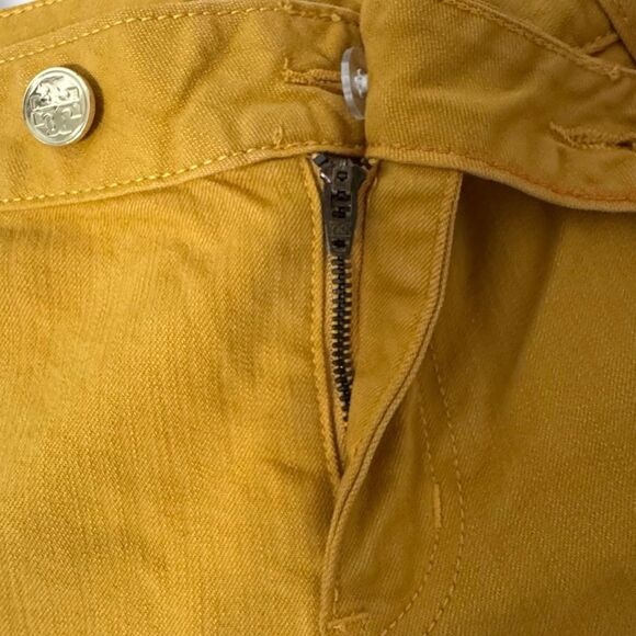 Tory Burch Super Skinny Jeans Mustard Yellow Size 28 US 6 - Picture 5 of 11
